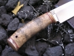 Нож Шкурник (М390, карельская береза, бронза)