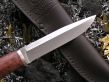 Нож НК-9 (Elmax, стаб. карельская береза, мельхиор)