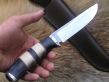 Нож Кречет 1 (М390, наборная рукоять, мельхиор)