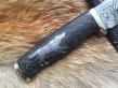 Нож "Охота на кабана" (Vanadis10, черный граб, деревянные ножны, инкрустация)