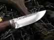 Нож Шкурник-6 (9хс, стаб. карельская береза, мельхиор)
