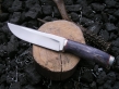 Нож Клык-3 (х12мф, стаб. карельская береза, мельхиор)
