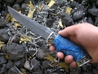 Нож Авторский 1 (Дамаск, полимерный композит, мельхиор)