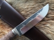 Нож Вепрь (9хс, стабилизированная карельская береза, мельхиор)