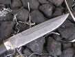 Нож - Сова (дамасская сталь, граб)