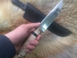 Нож Охотник 2 (М390, Наборная рукоять, бронза)