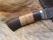 Нож Медведь (110х18, венге, береста, гравировка)