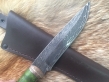 Нож Вепрь 1 (Дамаск с никелем, стаб. карельская береза, бронза, инкрустация)