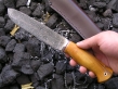 Нож Перо 2 (Дамаск, стаб. карельская береза, мельхиор)