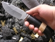 Нож Шкурник 2 (Дамаск, наборная рукоять, мельхиор)