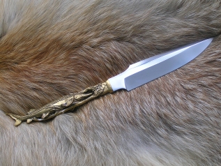 Нож Осетр 2 (Elmax, латунное литье)