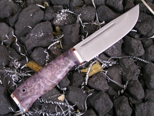 Нож ОН-11 (Vanadis10, кап клёна, мельхиор)