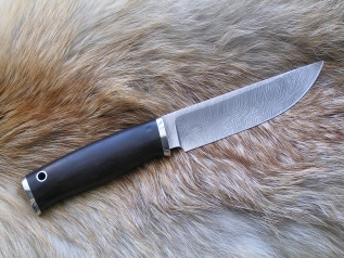 Нож ОНД-2 (дамаск, граб, мельхиор)