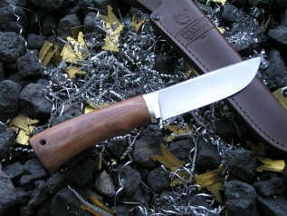 Нож Соболь (М390, яблоня, мельхиор)