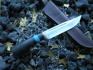 Нож Ладога (Elmax, сборная рукоять, мельхиор)