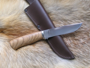 Нож Клык (M390, американский орех, мельхиор)