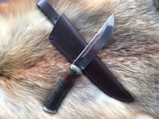 Нож Филин (М390, сборная рукоять, мельхиор)