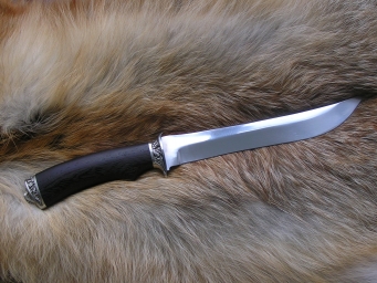 Нож Кабан (110х18, граб, мельхиор)
