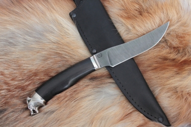 Нож - Рысь (дамасская сталь, граб)