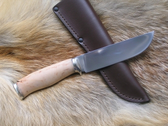 Нож Охотник 6 (Elmax, груша, мельхиор)