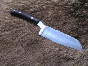 Нож кухонный 1 (х12мф,граб,цельнометаллический)
