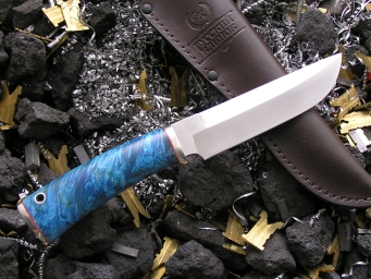 Нож НК-6 (Elmax, кап клёна, мельхиор)