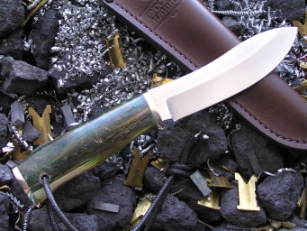 Нож РН-1 (M390, акрилат, мельхиор)