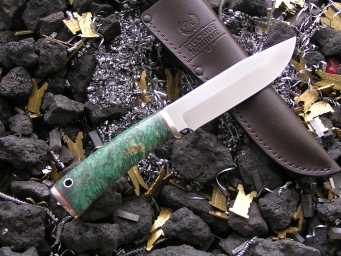 Нож НК-2 (Elmax, кап клёна, мельхиор)