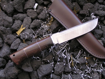 Нож Степной (Дамаск, венге, дюраль)