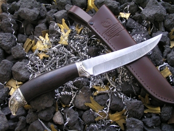 Нож - Сокол (дамасская сталь, граб)