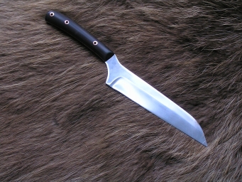 Нож кухонный 2 (х12мф,граб,цельнометаллический)