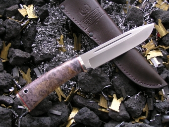 Нож НК-1 (Elmax, кап клёна, мельхиор)