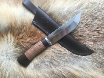 Нож Охотничий (110х18, венге, береста, мельхиор)