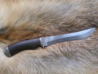 Нож Кабан 1 (110х18, граб, мельхиор)