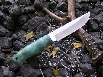 Нож Косуля 1 (м390, кап клена, дюраль)